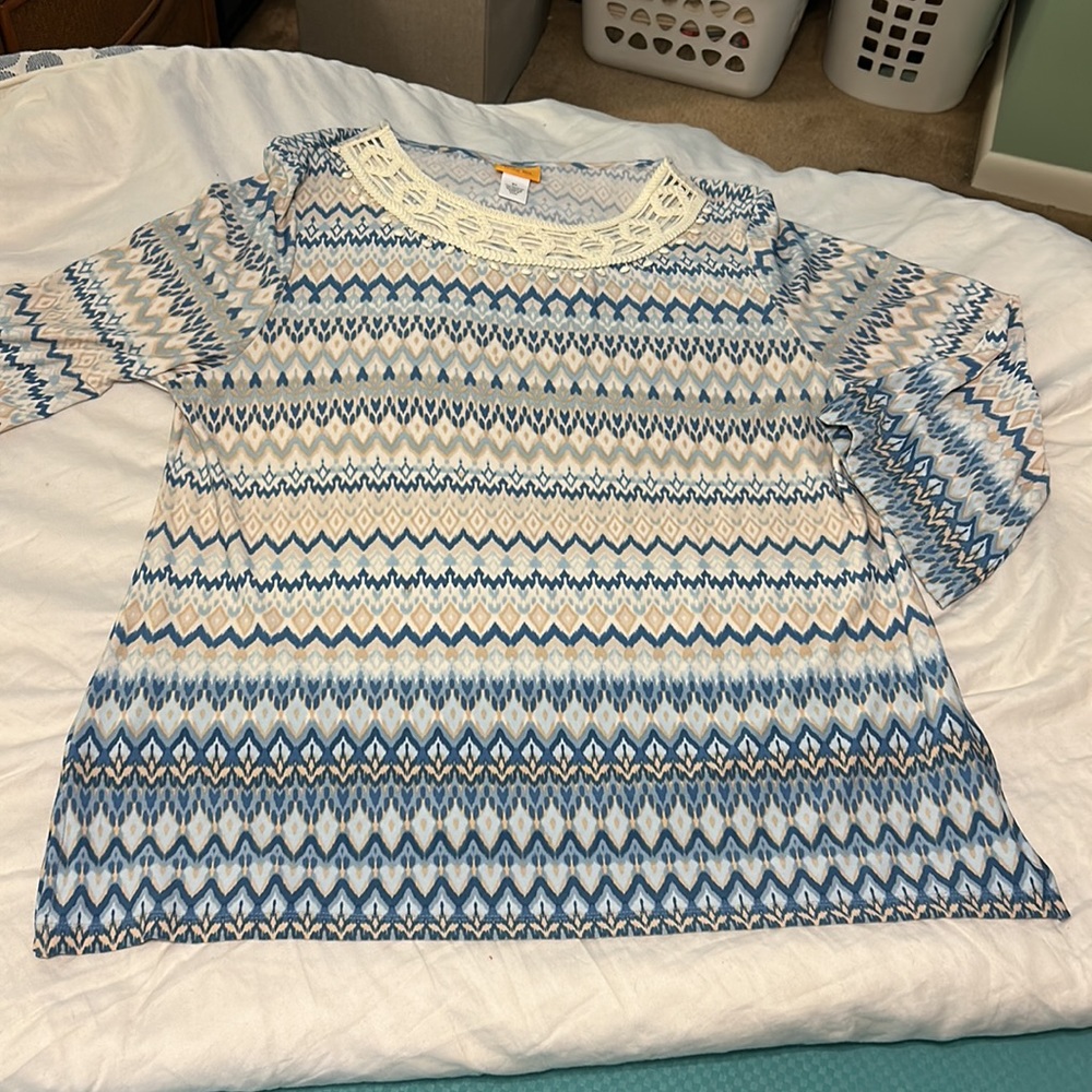 Chic Blouse Ruby Rd Top - Picture 2 of 6